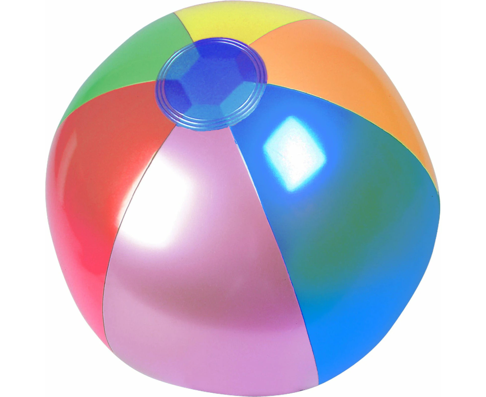 Inflatable Metallic Rainbow Beach Ball