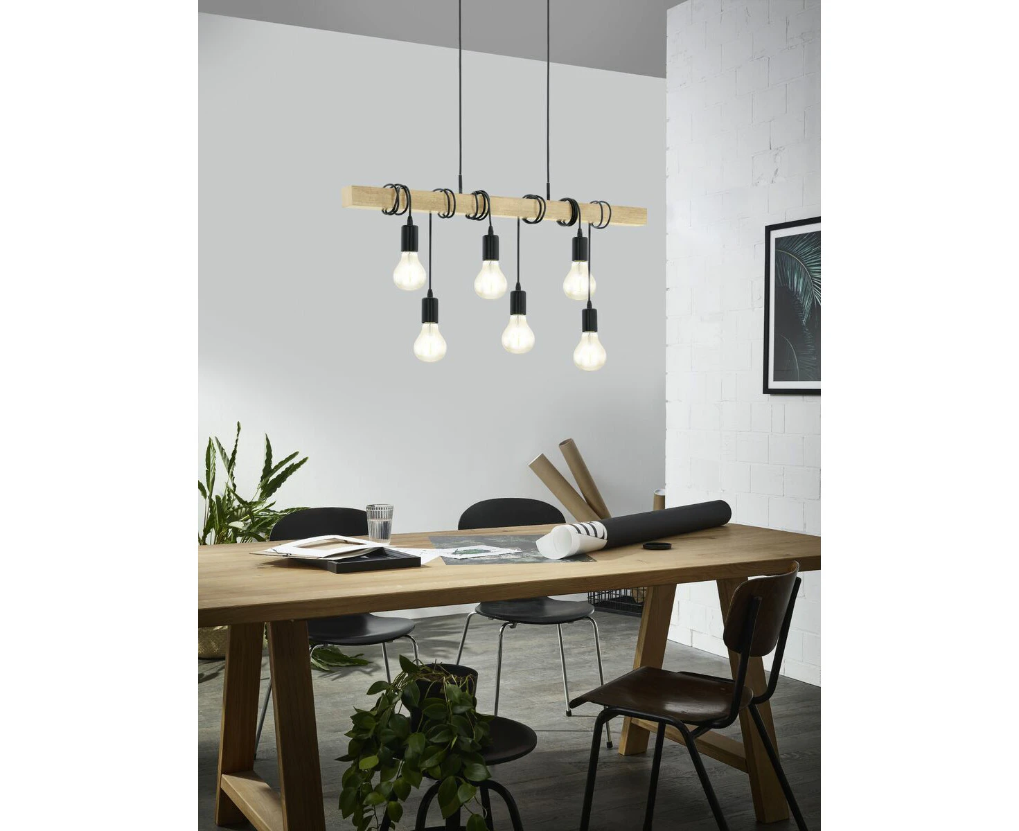 TOWNSHEND 5Lights Industrial Pendant Light