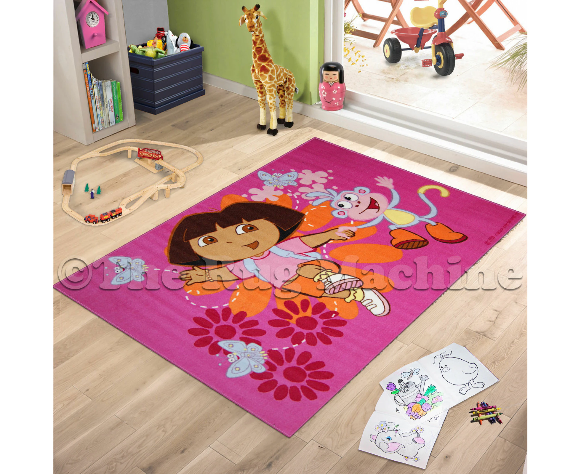 Kids Express Dora The Explorer Floor Rug  (XS) 100x150cm