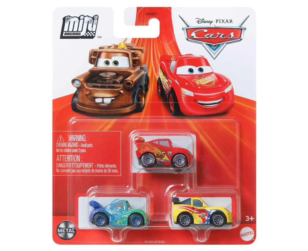 Disney Pixar Cars Mini Racers 3 Pack