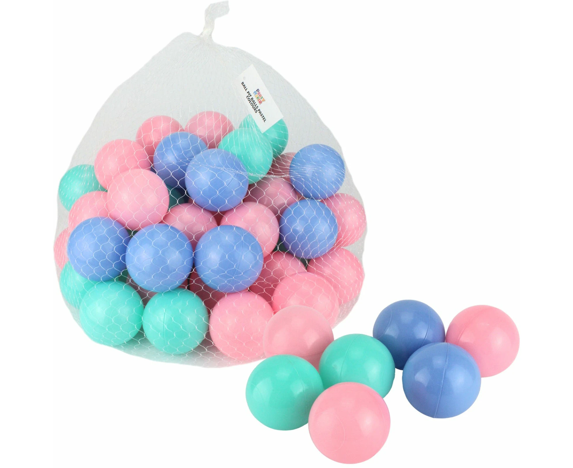 50Pcs Pastel Coloured Plastic Ball Pit Balls