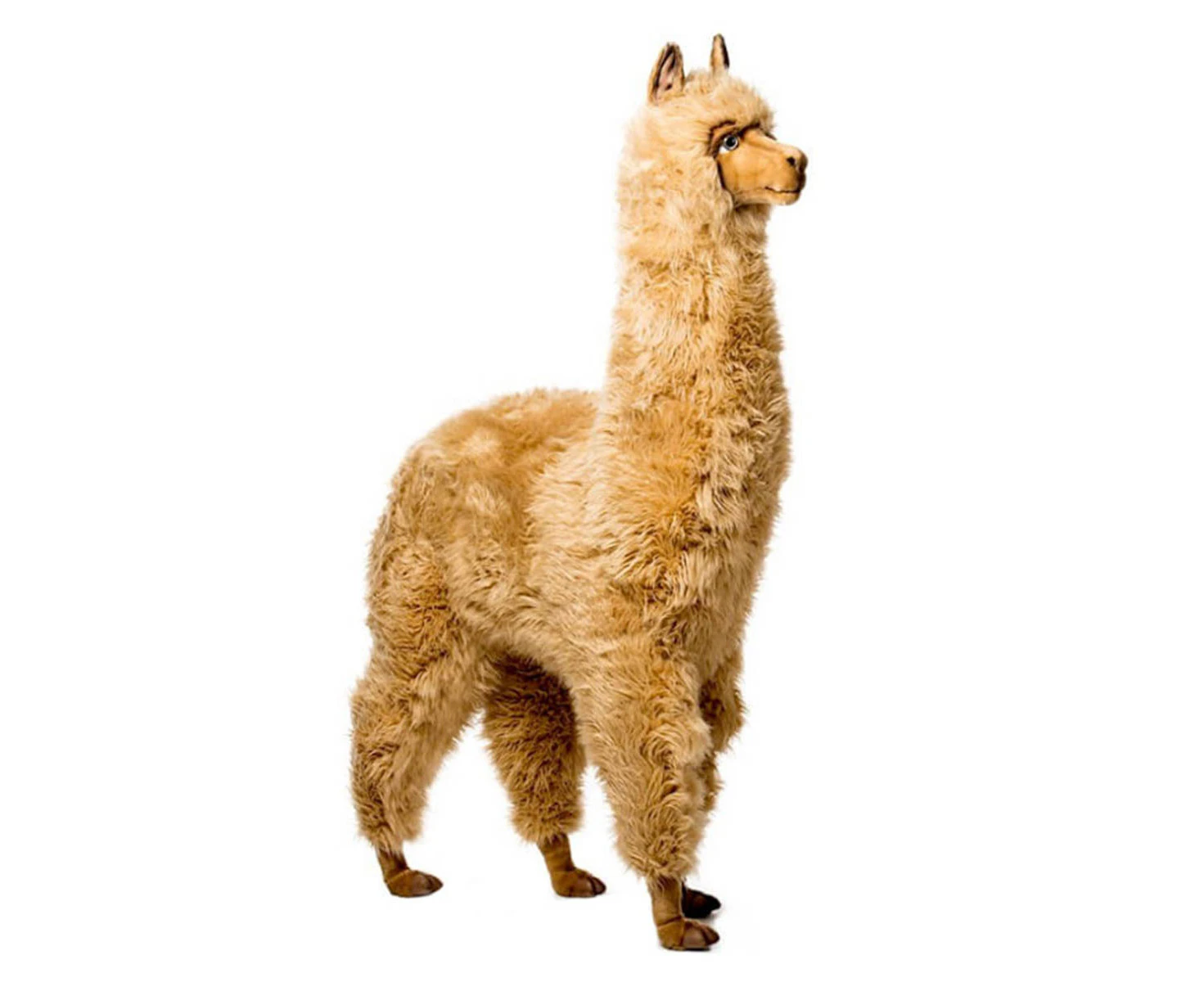 Brown Alpaca Hansa Realistic Soft Animal Plush Toy 165cm H