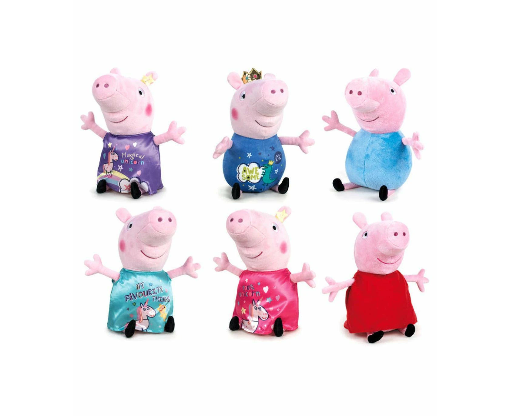 Peppa Pig Its Magic Assorted Plush Toy 27Cm - Super adorable - soft and pleasant texture, - made up of Soft Material - Stuffed Animal - Gift Toy for Kids