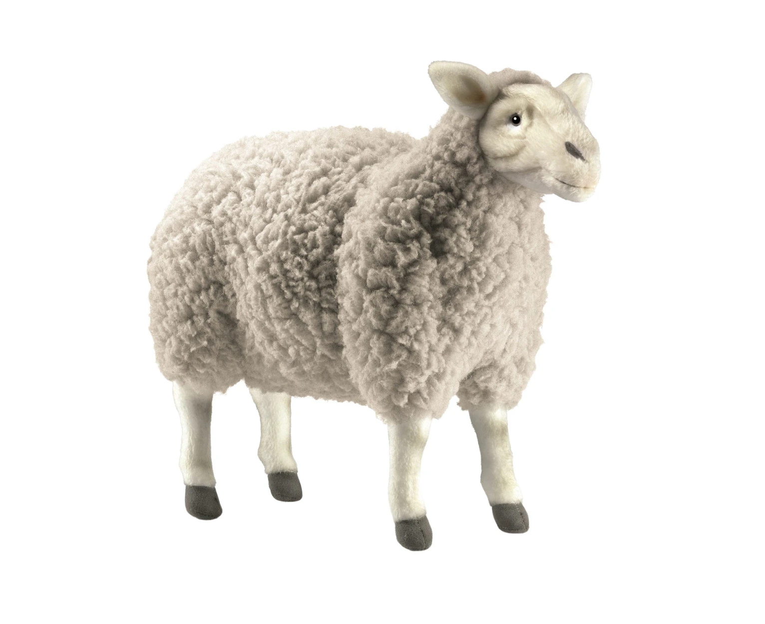 Hansa - Grey Sheep - Realistic Animal Stuffed Plush Toy - 35cm