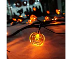 Halloween Pumpkin Willow Vine Twig Decoration Lights Spider Bats Branches Lights