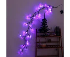 Halloween Spider Willow Vine Twig Decoration Lights Spider Bats Branches Lights