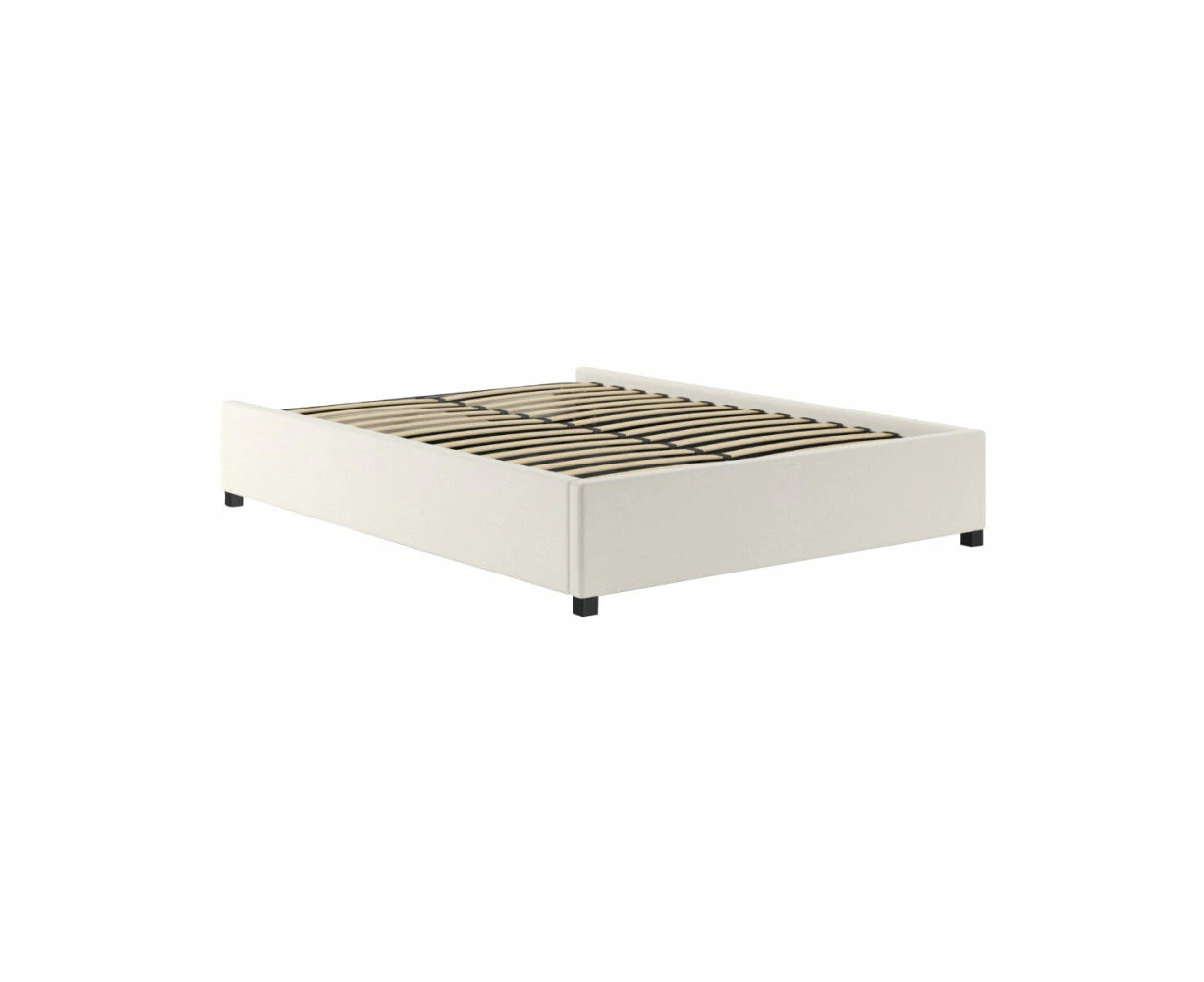 Gaslift Bed Frame White - Queen