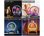 Water Feature Indoor with BT Speaker Fish Tank Water Pump LED Ring Lights Tabletop Ornament Remote Control Full Spectrum Hydroponics Waterscape Decorative