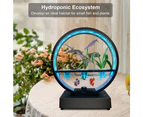 Water Feature Indoor with BT Speaker Fish Tank Water Pump LED Ring Lights Tabletop Ornament Remote Control Full Spectrum Hydroponics Waterscape Decorative