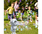 Kids Astronaut Bubble Machine Automatic Rotating Bubble Maker Bubble Blower Summer Outdoor Toy