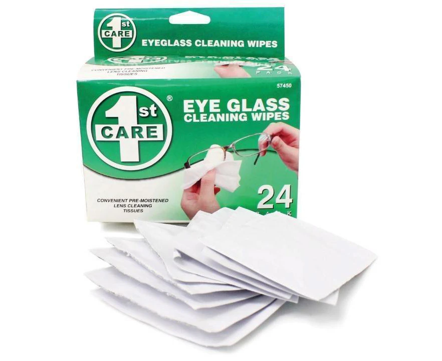 24x Eye Glasses Cleaning Wipes Camera Computer Optical Lens Cleaner