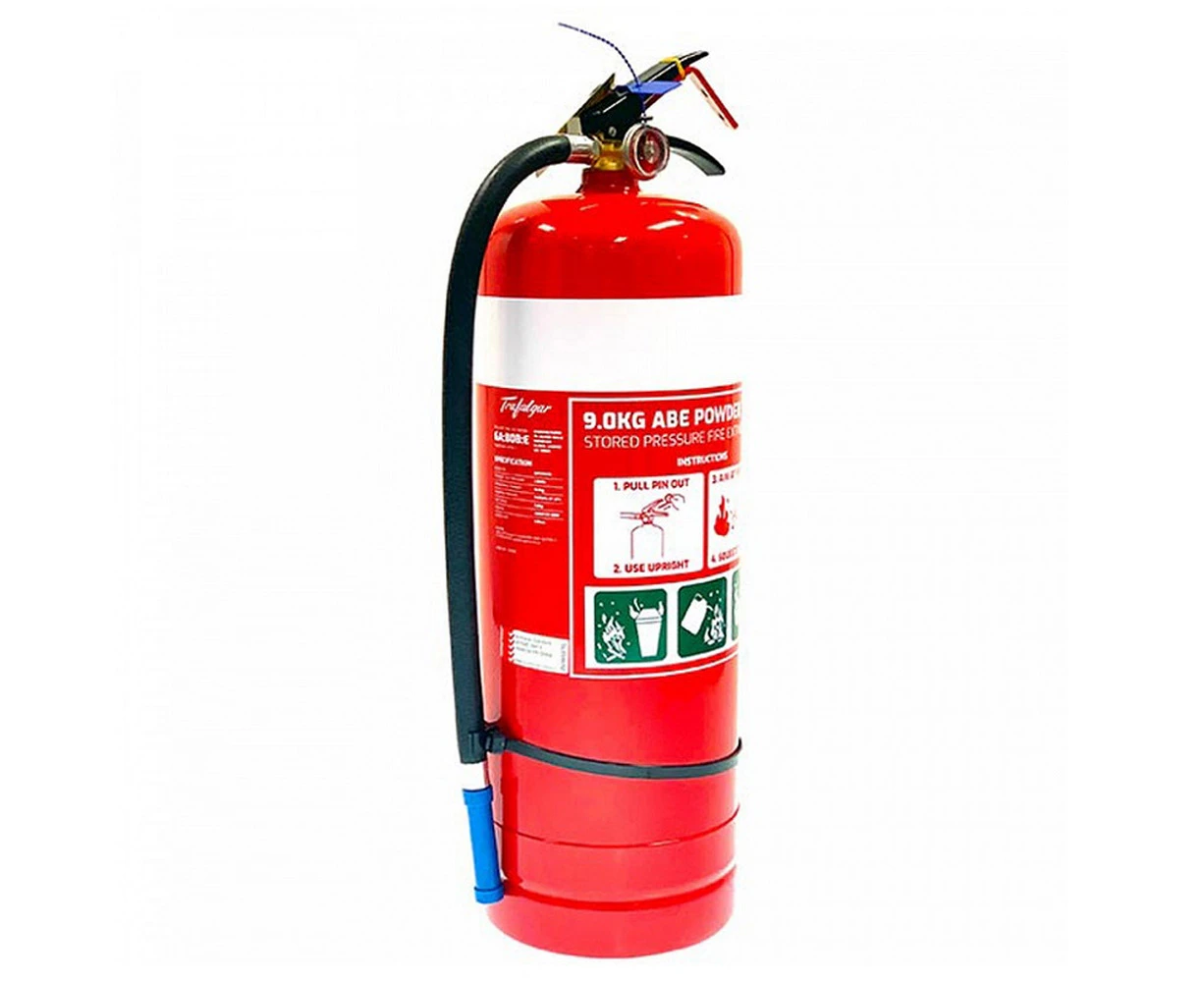 TRAFALGAR ABE Fire Extinguisher 9kg | Dry Powder | Class A, B, E