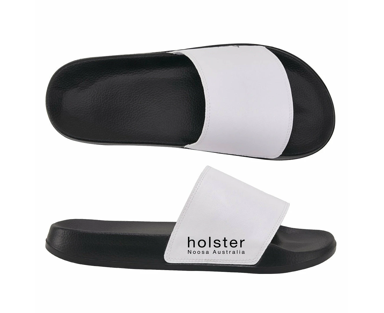 holster Fashion - Cloudbreak - Black/White - Easy slip-on vegan slide