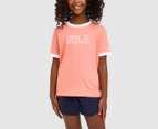 Fila Youth Girls' Sally Tee / T-Shirt / Tshirt - Burnt Coral