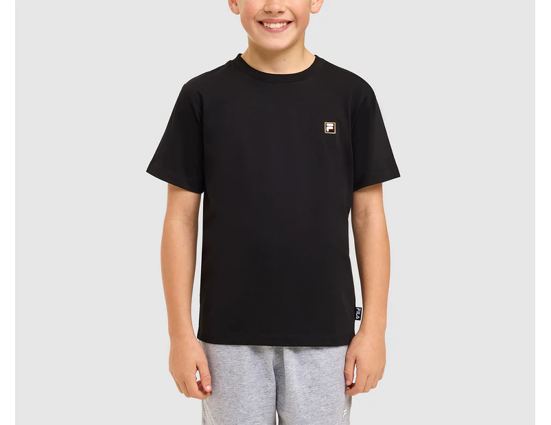 Fila Youth Boys' Finn Tee / T-Shirt / Tshirt - Black