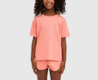 Fila Youth Girls' Mia Tee / T-Shirt / Tshirt - Burnt Coral