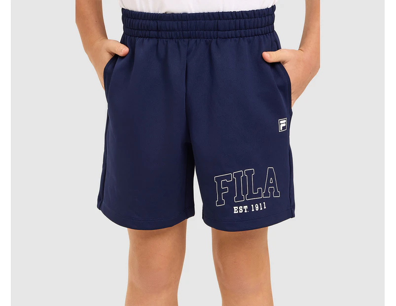 Fila Youth Boys' Dominic Shorts - New Navy