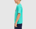 Fila Youth Boys' Dominic Tee / T-Shirt / Tshirt - Pool Green