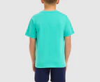 Fila Youth Boys' Dominic Tee / T-Shirt / Tshirt - Pool Green