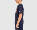 Fila Youth Boys' Dominic Tee / T-Shirt / Tshirt - New Navy