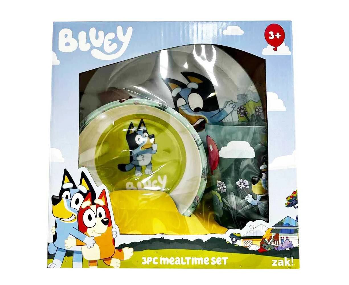 Bluey 3pc Mealtime Set By Zak!