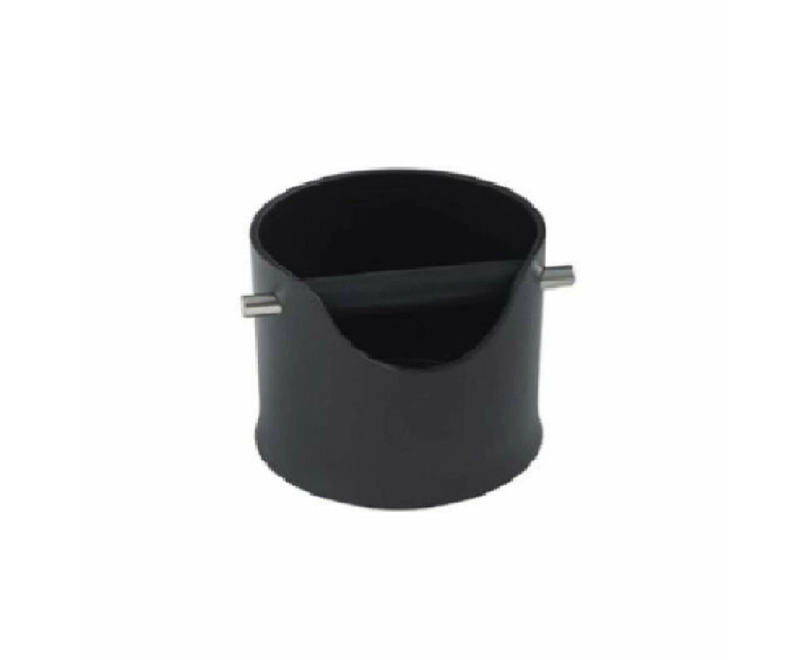 Black Coffee Knock Bin Espresso Grinds Tamper Waste Box 110mm