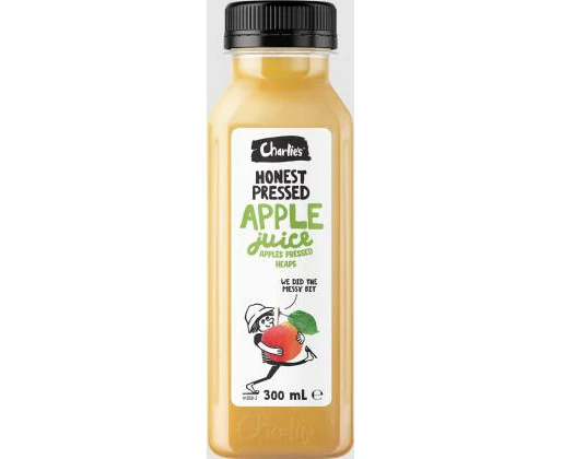 JUICE APPLE CHARLIES HONEST 100%  12 X 300ML CHARLIES