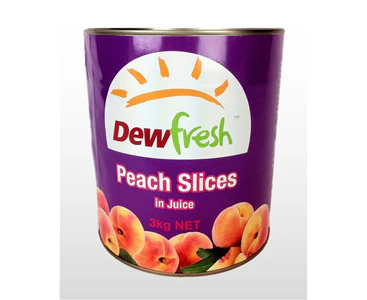 3 X Dewfresh Peaches Sliced In Juice 3Kg