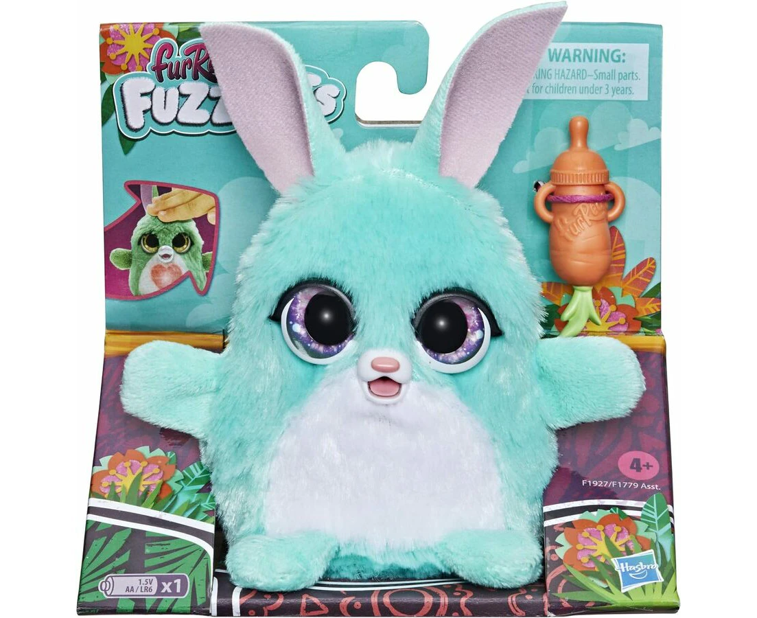 FurReal Fuzzalots Bunny Color-Change Interactive Feeding Toy