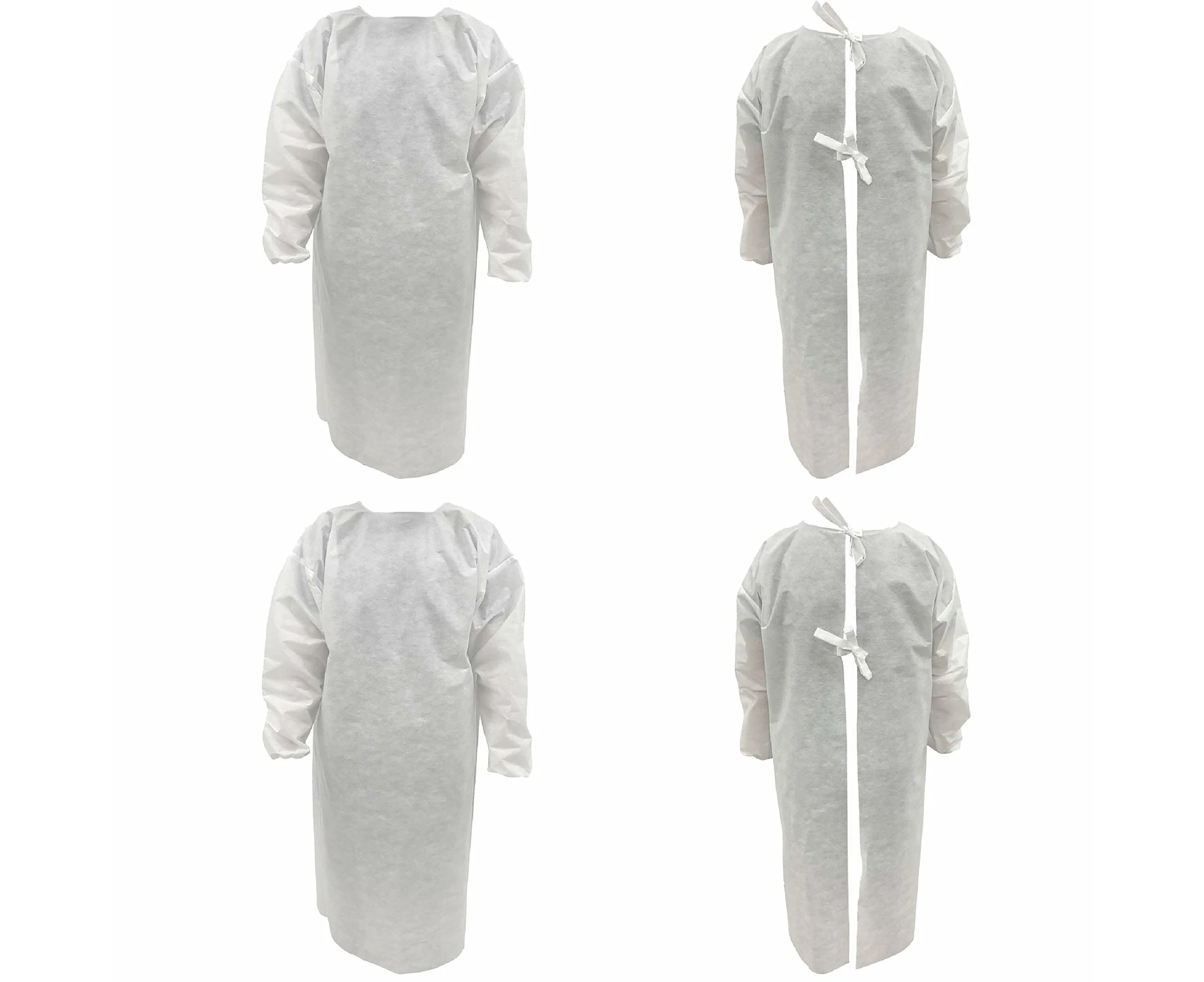 4x Safetyware Disposable Sterile Isolation Gown Cover Apron Bulk for Hospital Medical Lab