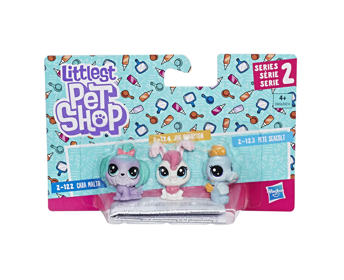 Littlest Pet Shop Series 2 Cara Malton #122, #124 Jan Bunnyton, #123 Pete Seacolt