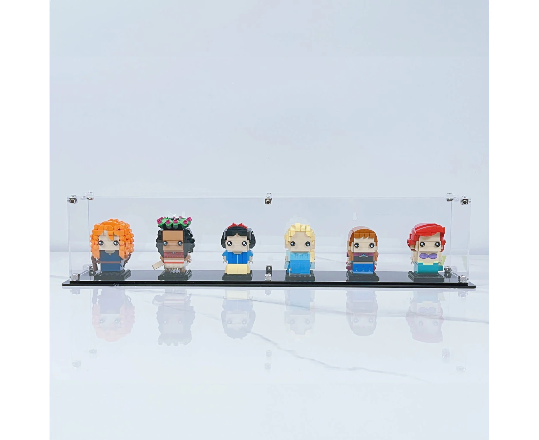 BrickFans Premium Wall Mounted Display Case for Six Lego Brickheadz