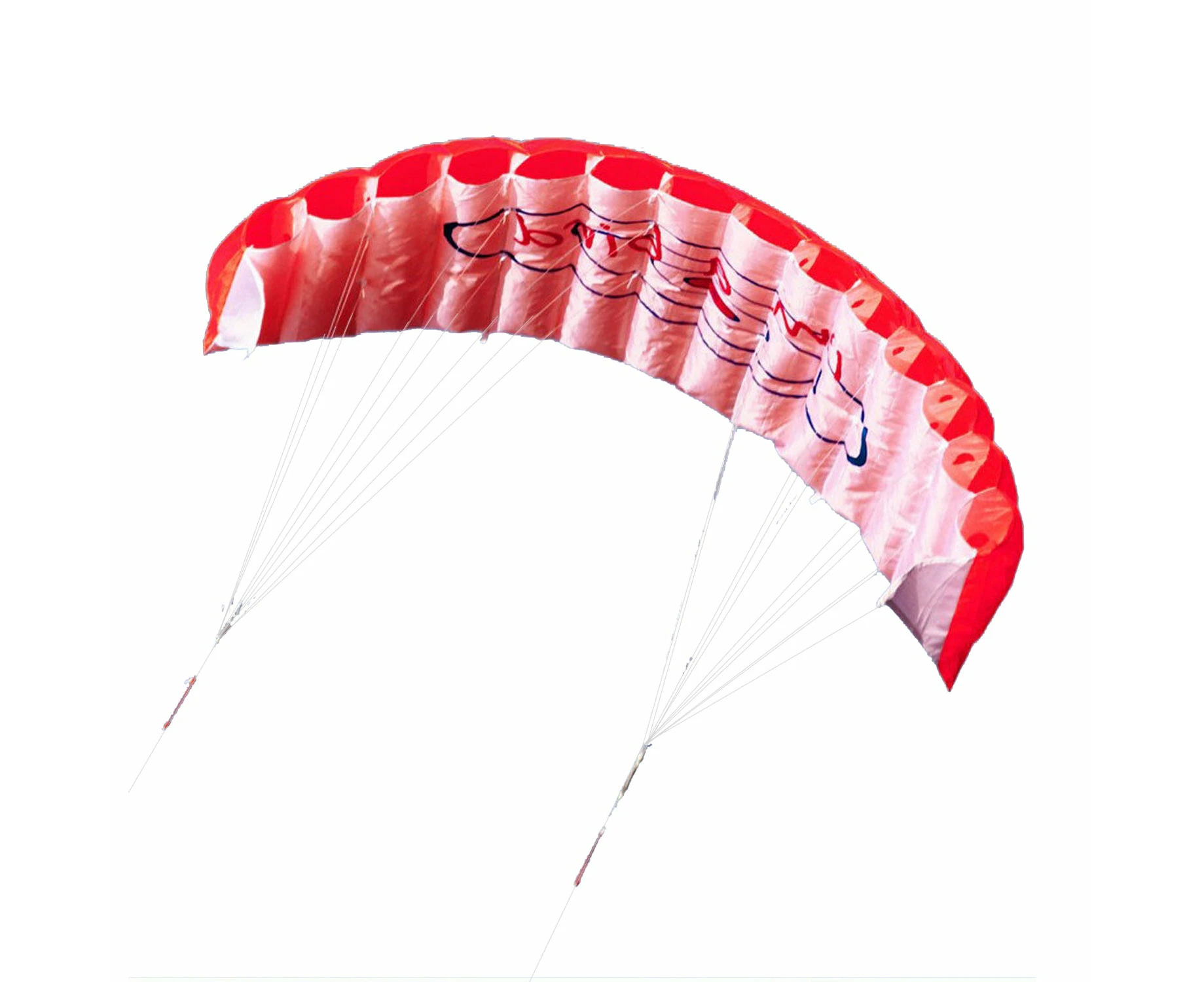 Power Frameless Parafoil Stunt Outdoor Sport Beach Kite Twin Dual Line Toy