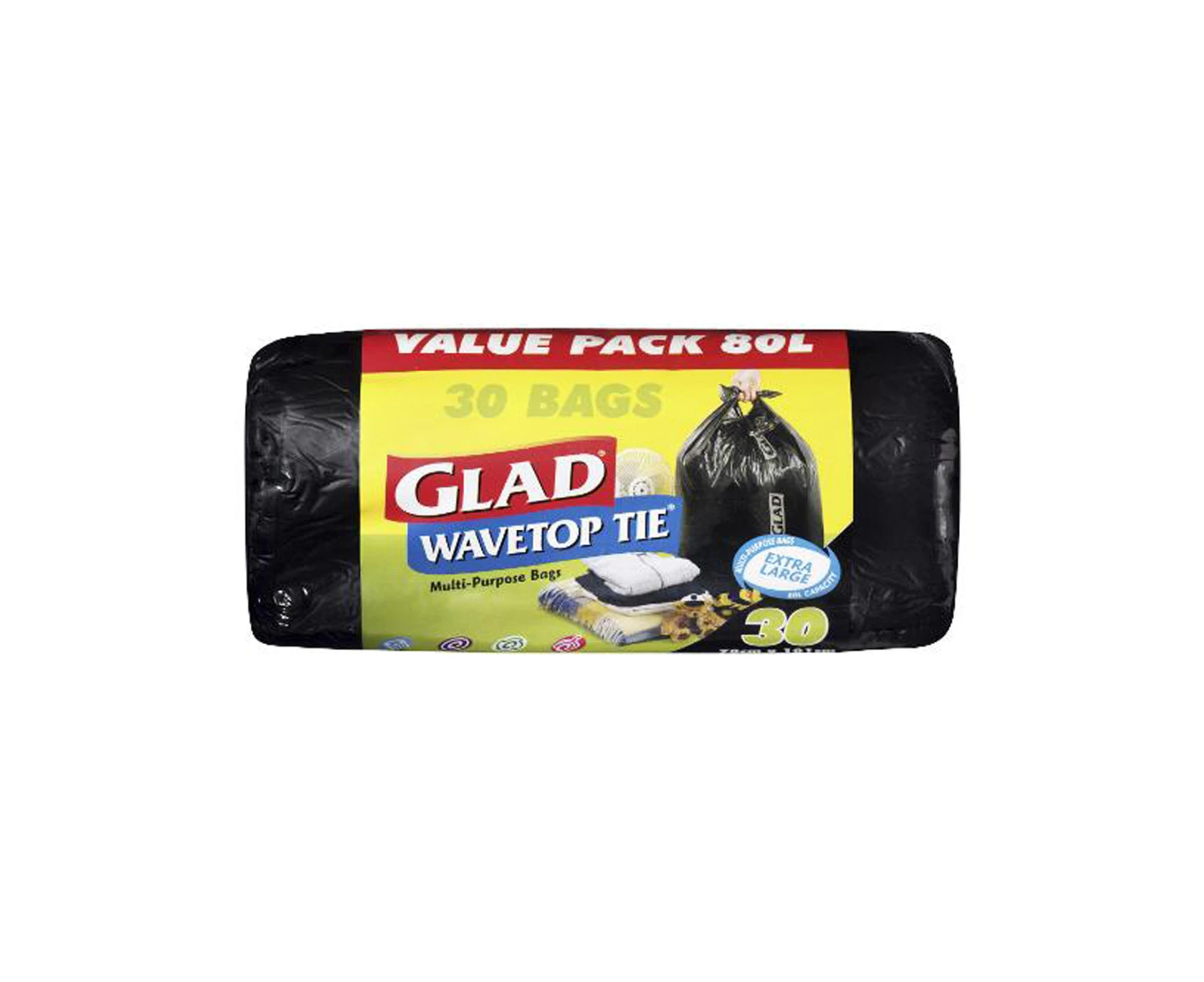 Glad Wavetop Extra Large Multi Purpose Bags 30 Pack x 6