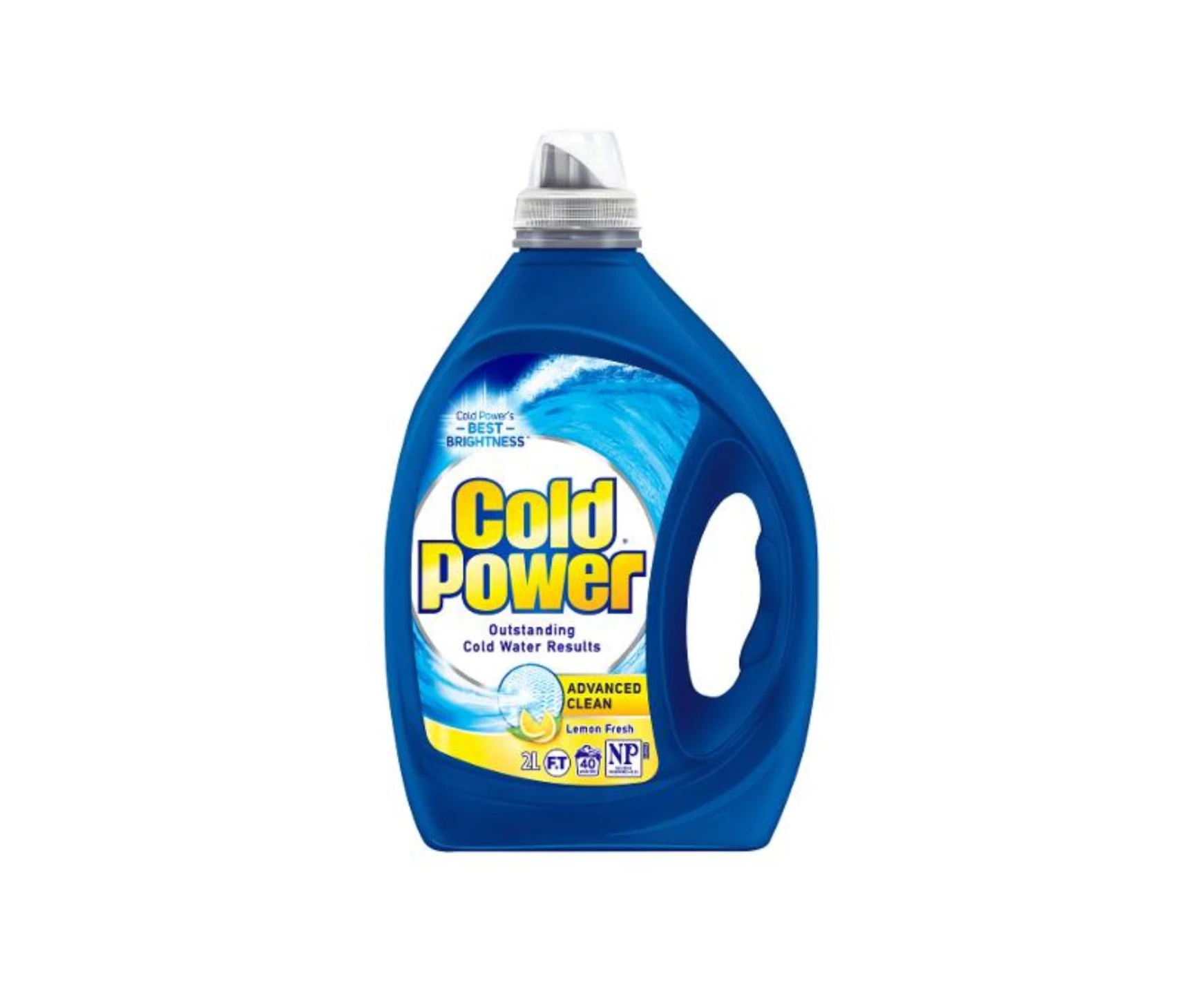 Cold Power Lemon Advanced Clean Laundry Liquid 2l x 4