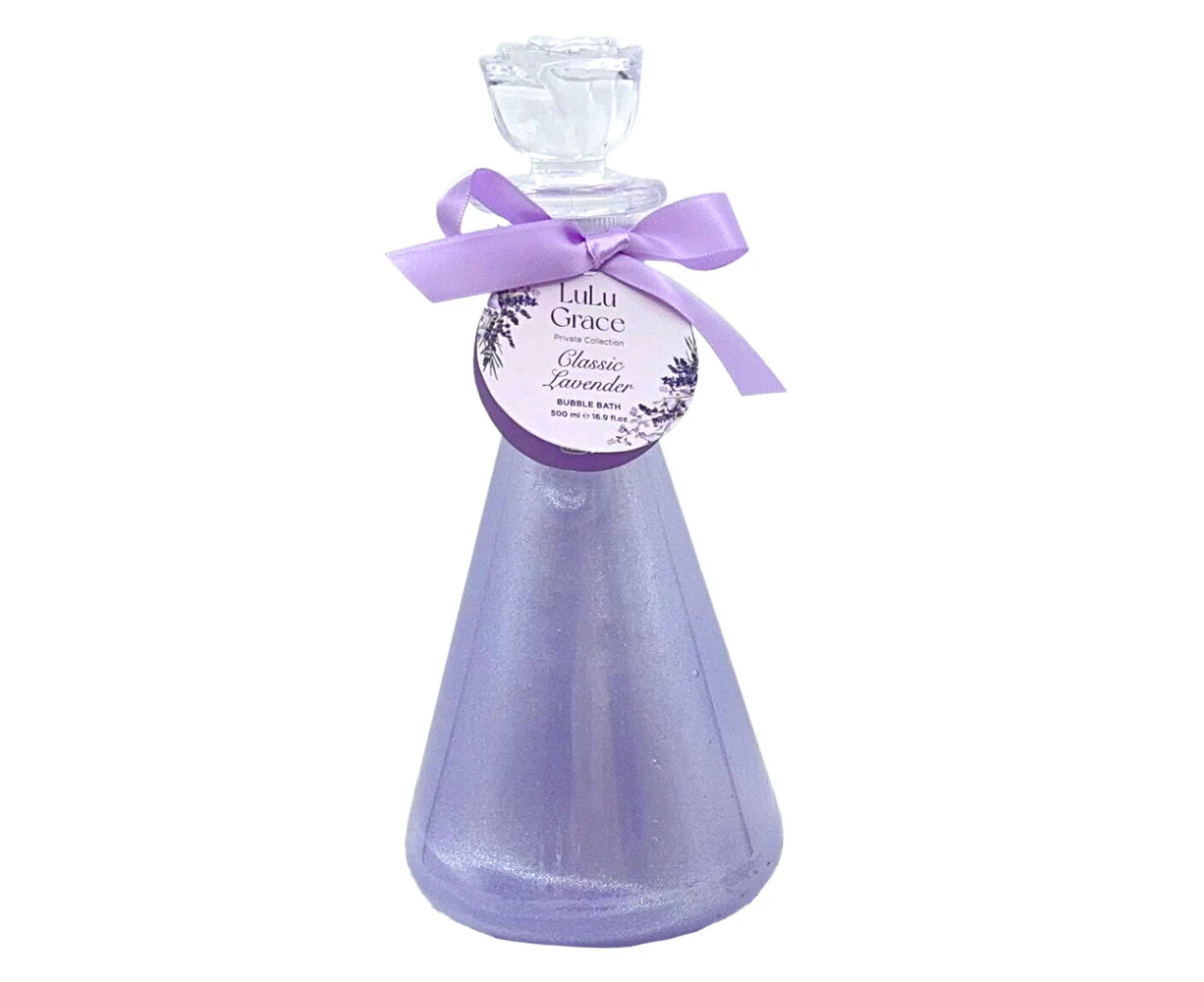 Lulu Grace Private Collection Classic Lavender Bubble Bath 500ml Luxury Bottle