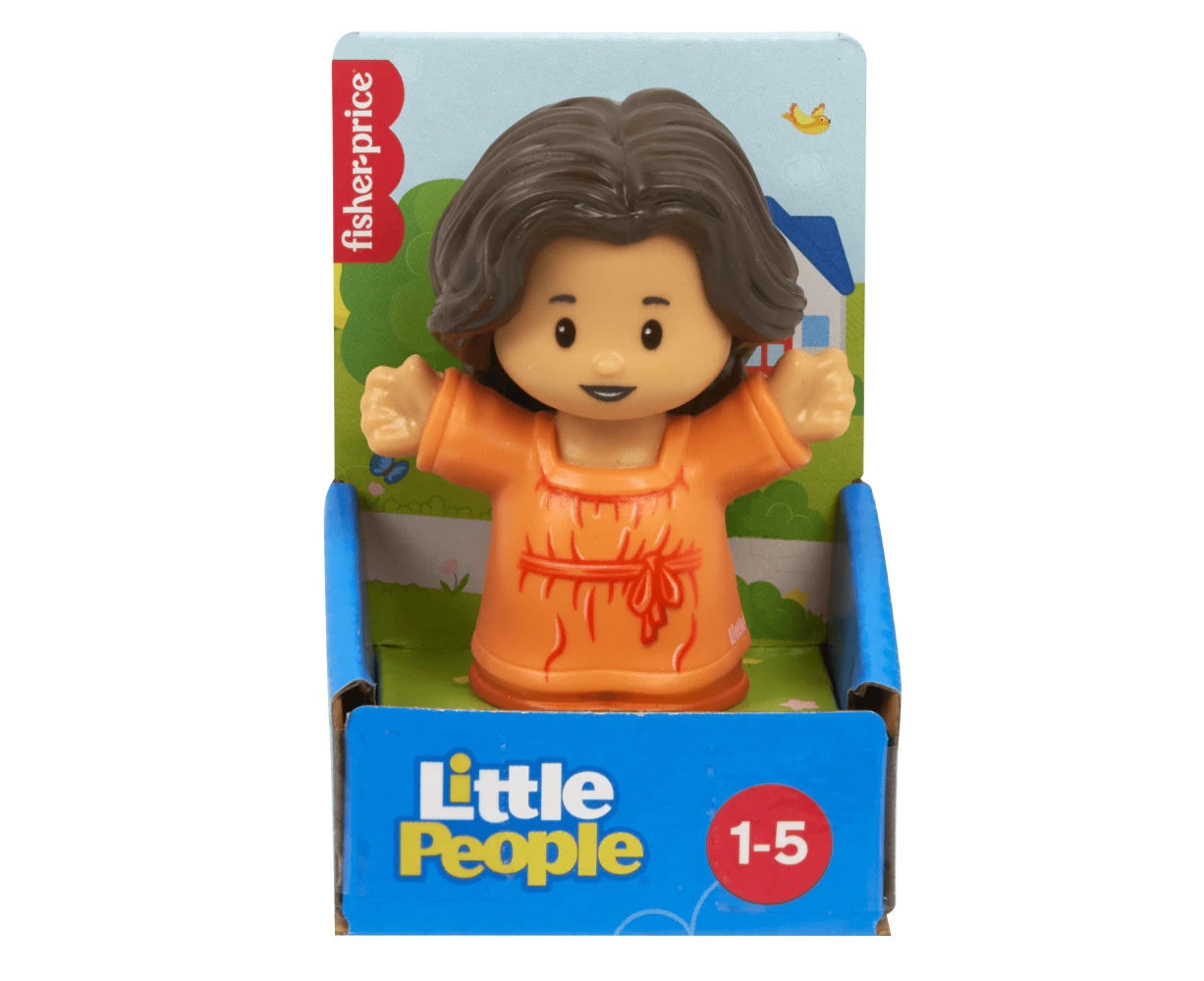 Little People Single Pack Lady In Orange Dress