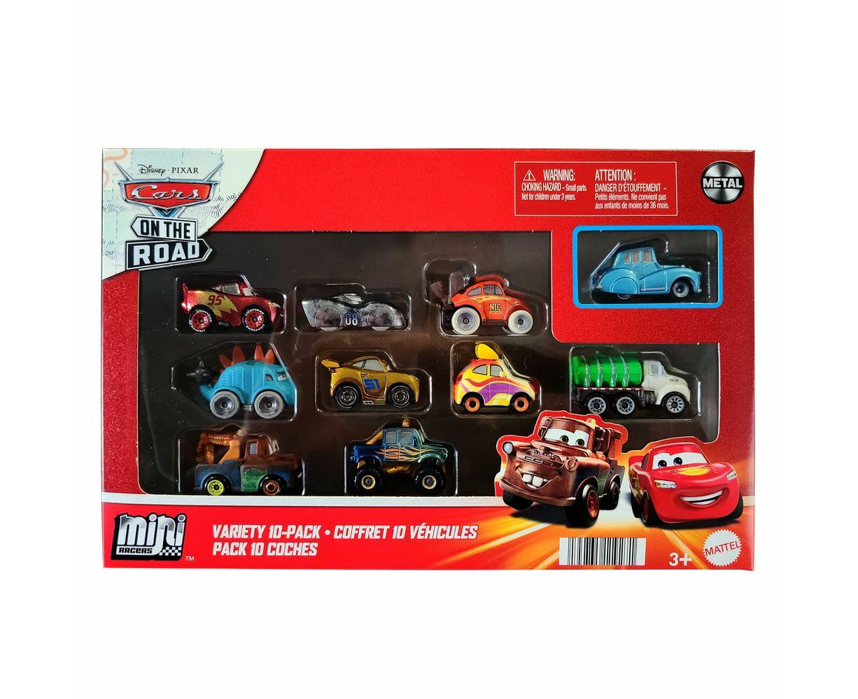 Disney Pixar Cars Mini Racers On The Road Variety 10 Pack