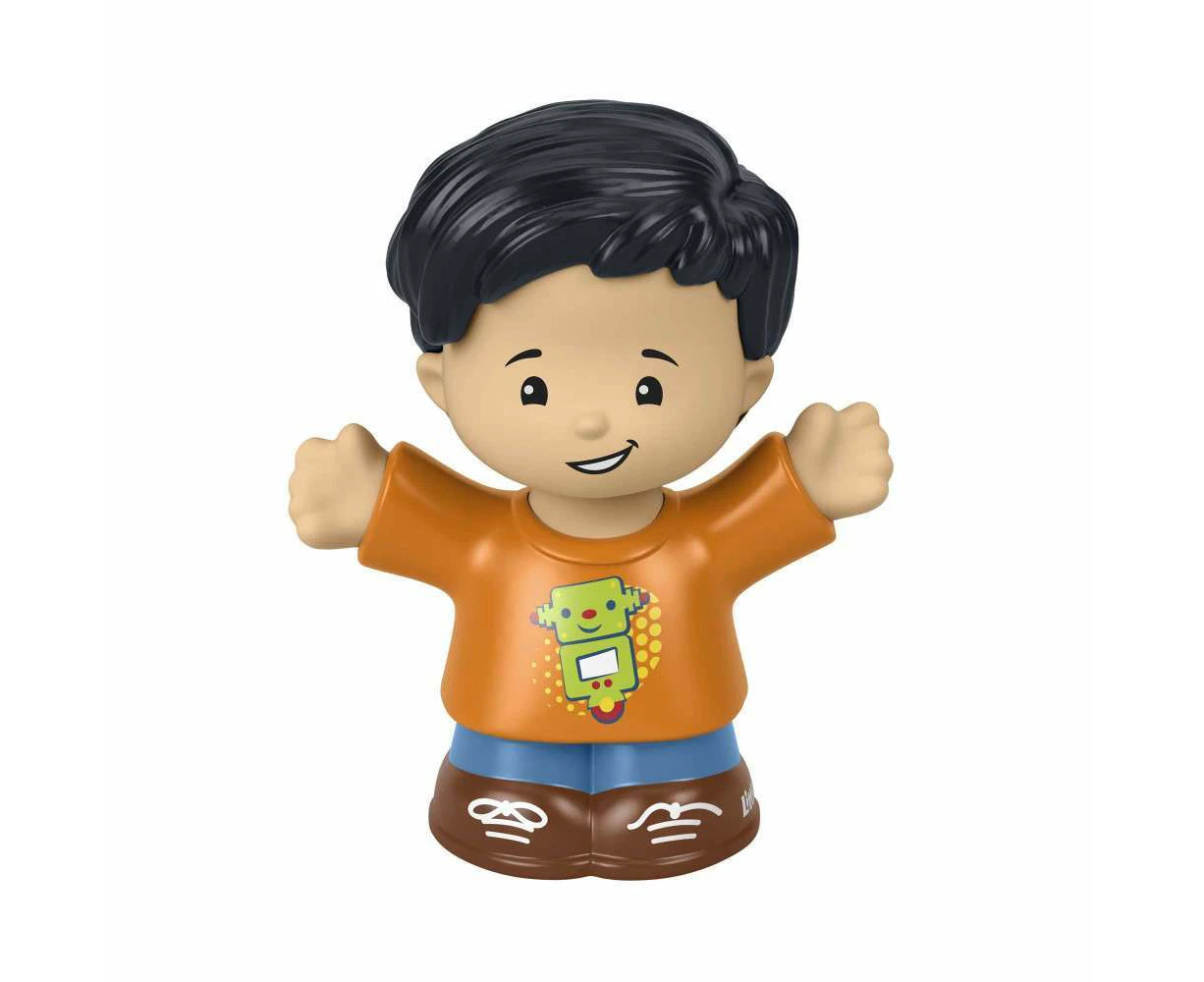 Little People Single Pack Boy in Orange Shirt