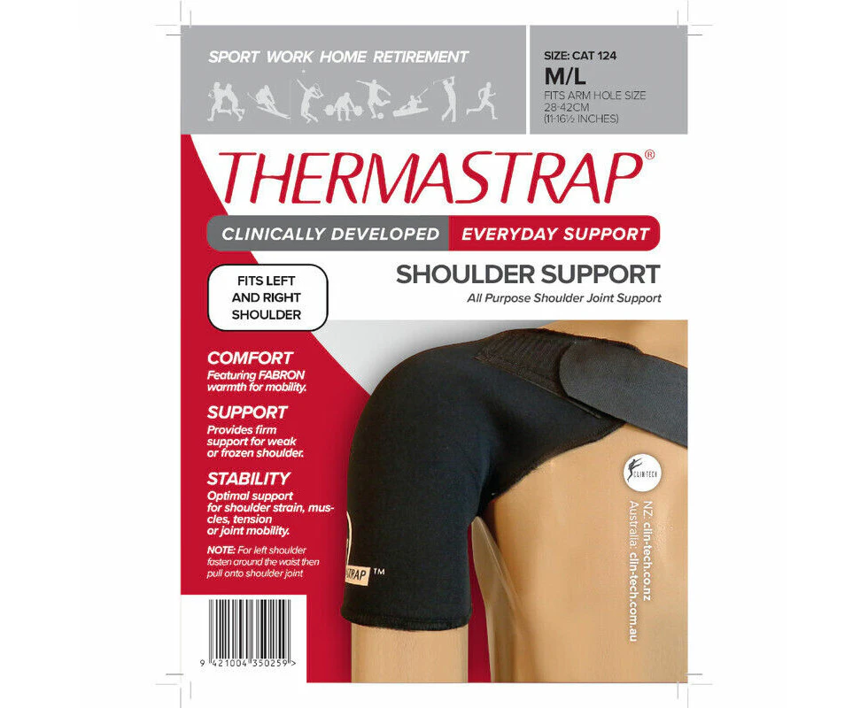 Thermastrap Shoulder Support Black - M/L