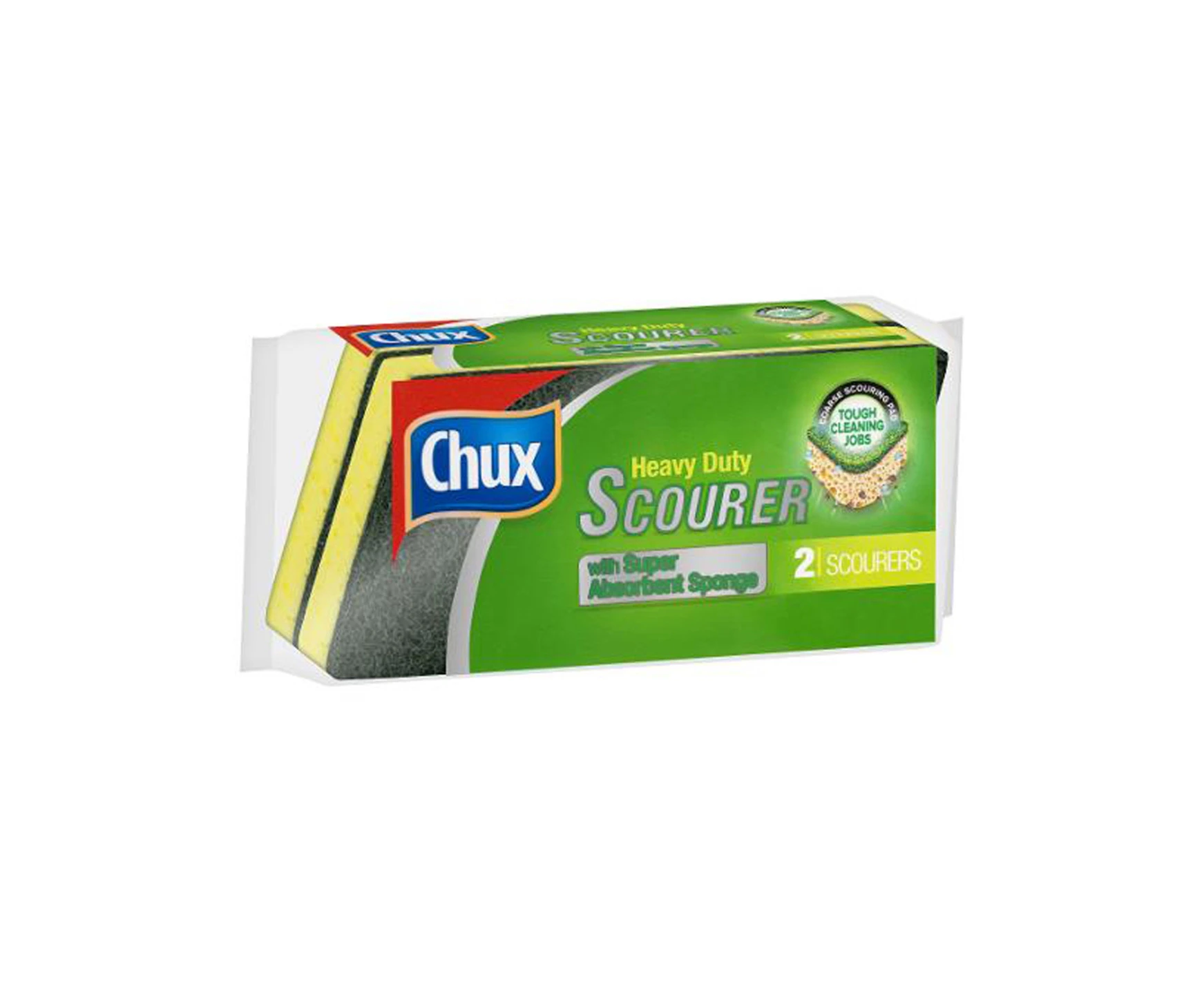 Chux Scourer Sponge Heavy Duty 2 Pack x 1