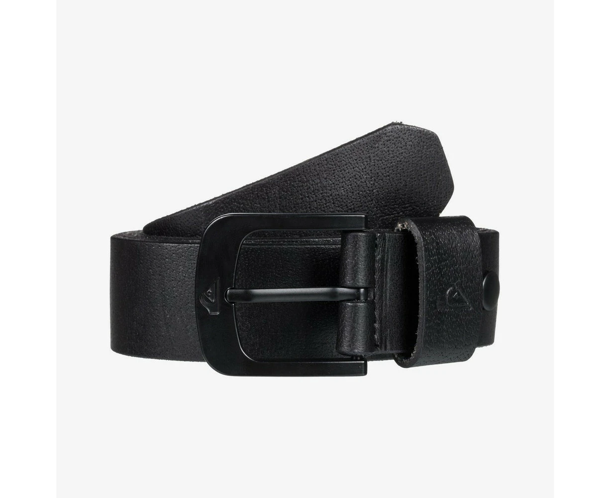 Quiksilver The Everydaily Leather Belt Mens in Black