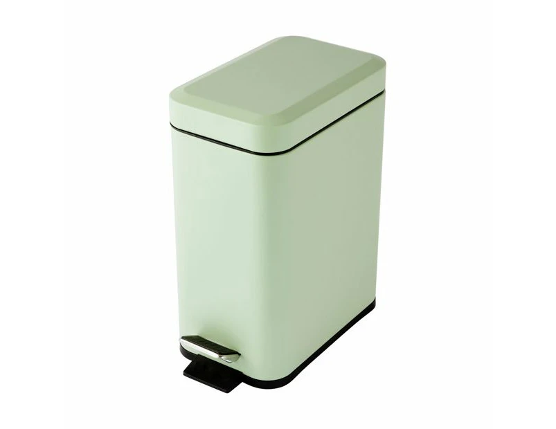 Slim Line Bin, Sage 5L  - Anko