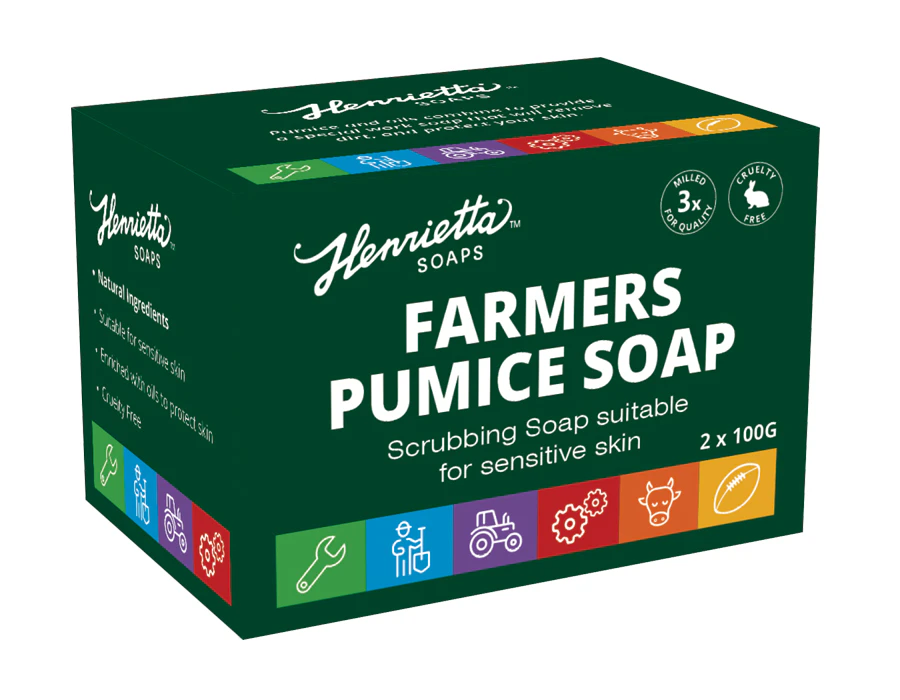 Henrietta Farmers Pumice Soap - White Twin Pack