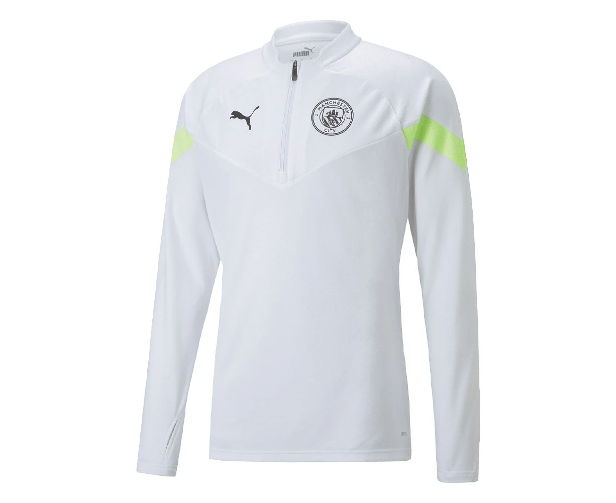 2022-2023 Man City Half Zip Training Top (White)