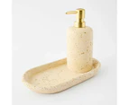 Soap Dispenser, Travertine Look - Anko