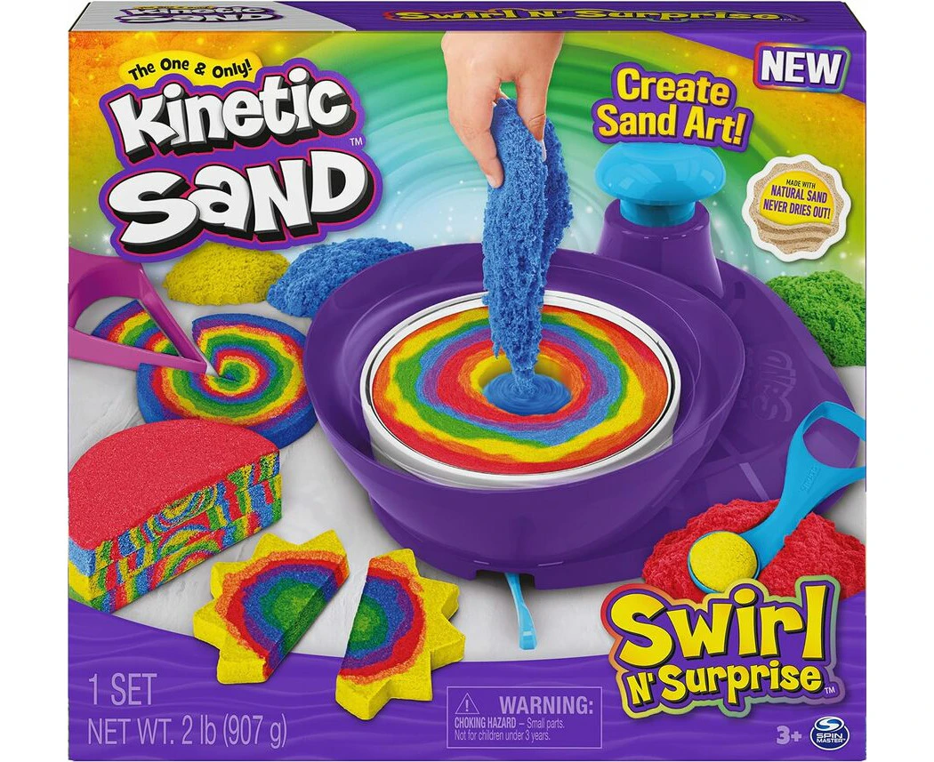 Kinetic Sand Swirl N Surprise Playset