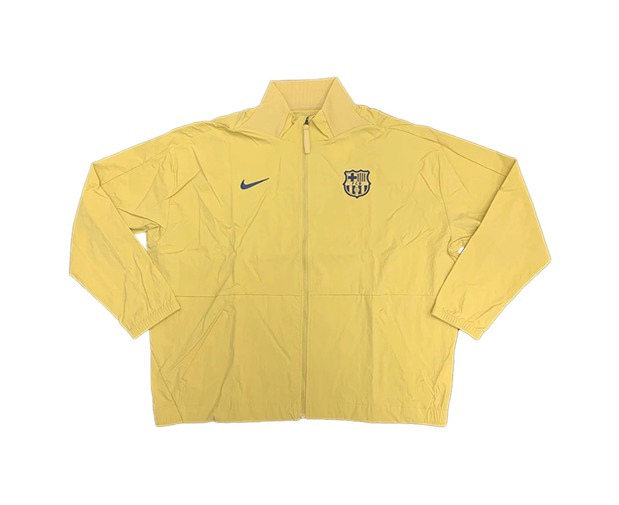 2022-2023 Barcelona Pre-Match Jacket (Gold) - Ladies