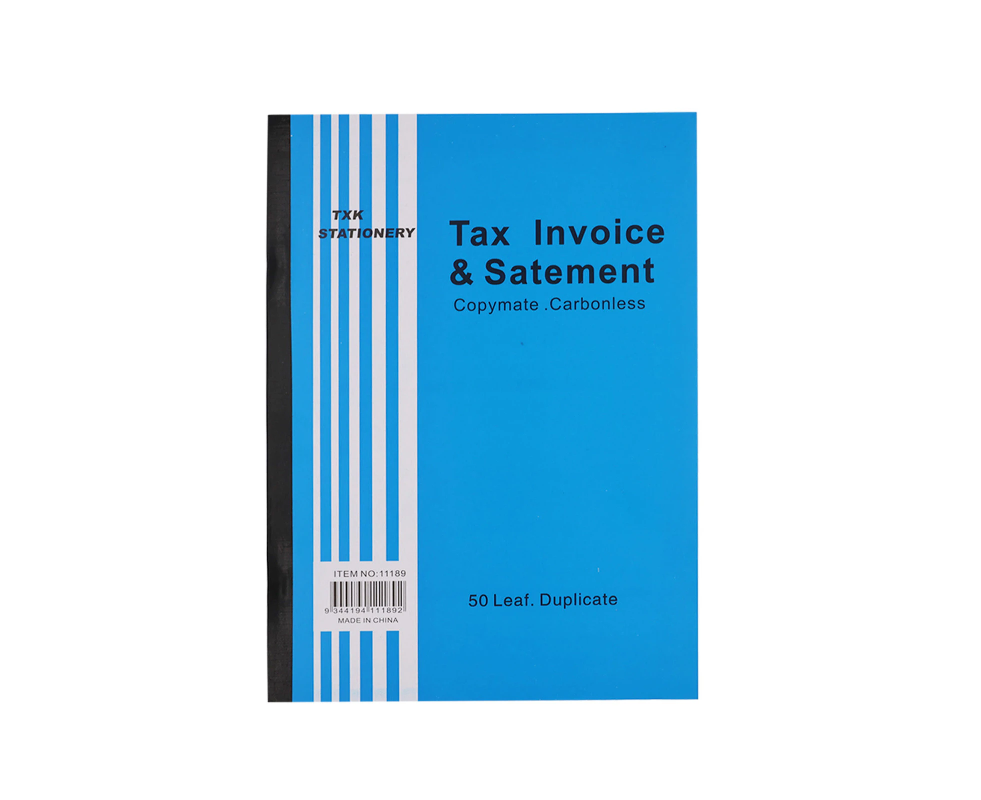 50 Leaf Tax Invoice Statement Book Copymate Carbonless Business A4 Size 12Pcs