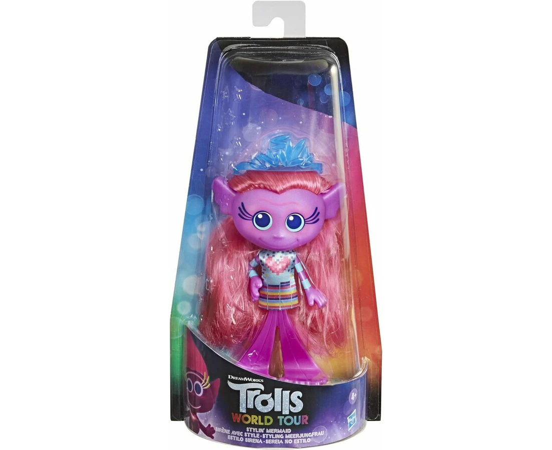 DreamWorks Trolls World Tour Stylin' Mermaid Doll